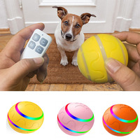 Smart Interactive Dog Toy Ball for Puppy Indoor waterproof Bite Resistant Glowing Remote Control Cat Dog Ball Dog Accessories