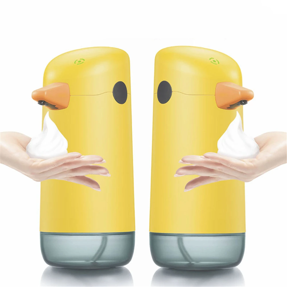 Automatic Foam Soap Dispenser Children Yellow Duck Hand Washing Device Touchless Liquid Soap Dispenser Bathroom Hand Washer