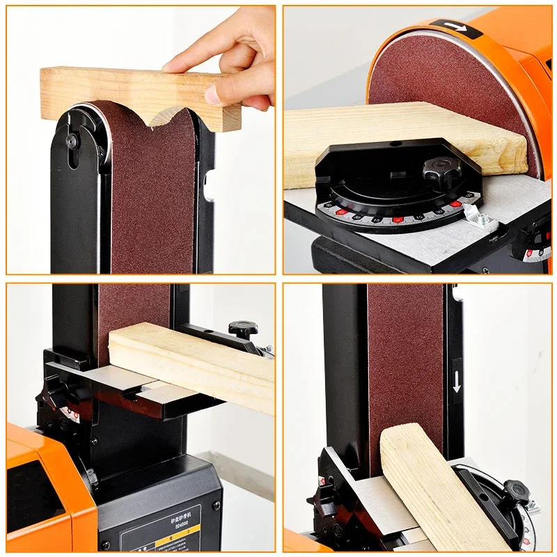 For BD4800 Abrasive Disc Sanding Belt Machine 900w High-power  Desktop Woodworking Grinding Wheel Polishing 220V/50Hz