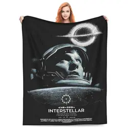 Interstellar Blankets Fleece Summer Multifunction Soft Throw Blankets for Home Travel Plush Thin Quilt