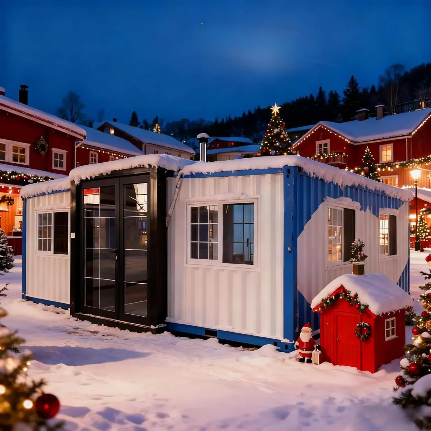 منزل صغير جاهز بطول 20 قدم للبيع، منزل حاوية قابل للتوسيع مع 2 غرفة نوم للمطبخ والحمام، منزل معياري قابل للطي #1