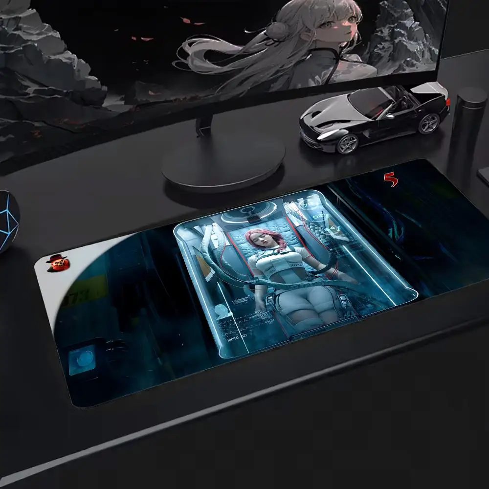 بساط ماوس كبير الحجم من One Human Mouse Pad، سطح ألعاب ممتد، دعم غير قابل للانزلاق، مثالي للاستخدام المكتبي