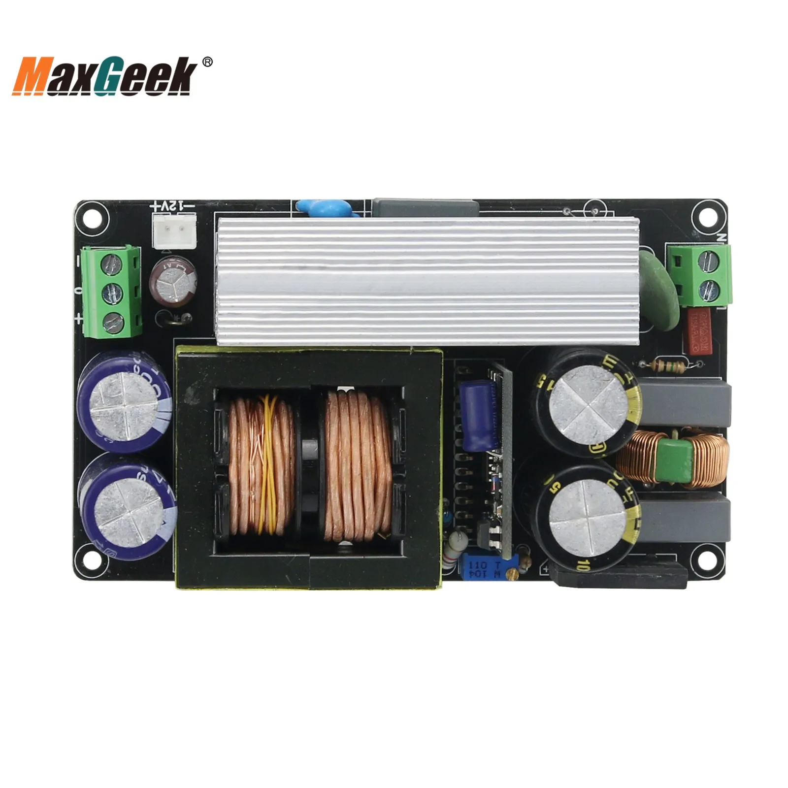 Maxgeek-Placa de fuente de alimentación conmutada para amplificador de potencia, alta calidad de sonido eficiente, 600W ± 55V, LLC-600W LLC