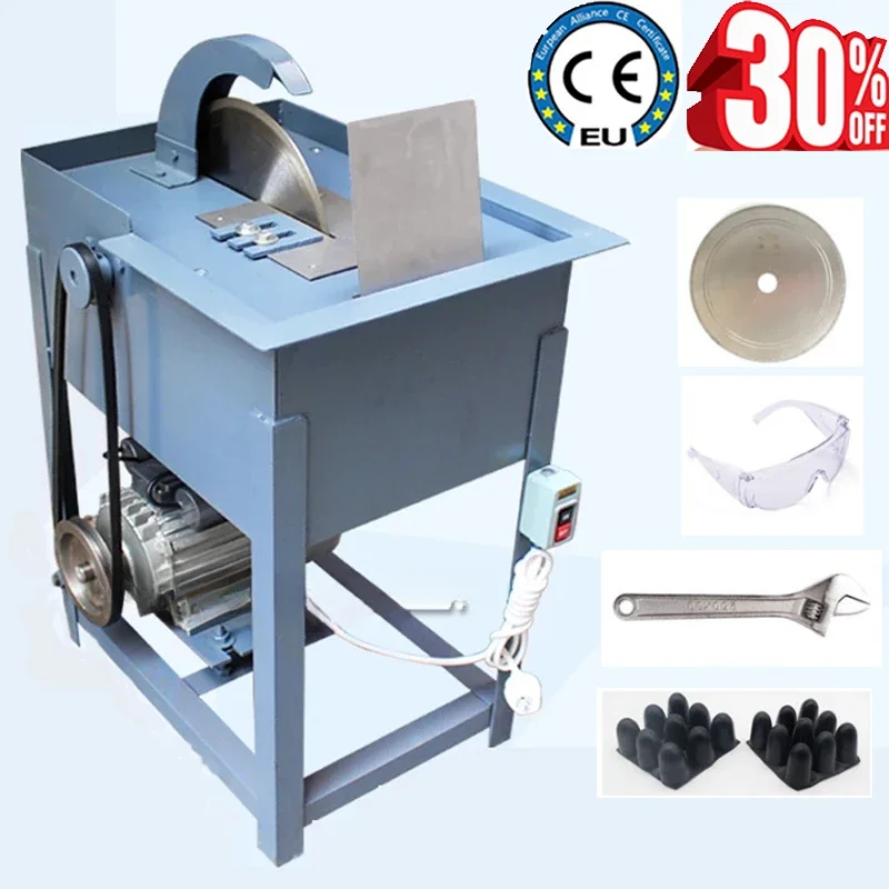 Jadestone Cutting Machine 2200w Bench Type Water Cutting Machine For Jade Agate Stone Table Saw Handmade Stone Bench Saw