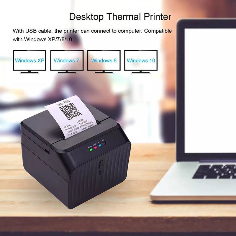 MHT-Portable Thermal BT Printer 58mm Receipt Printer Black Printer Mини принтер Impresora Termica De Etiquetas Adhesiva