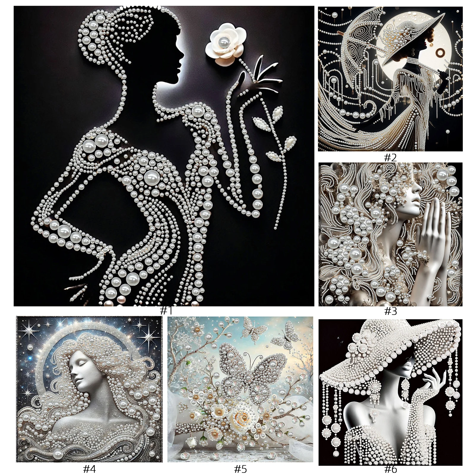 

Ladies DIY Pearl Diamond Dots Paintings Picture Arts Craft 30x30cm Art Diamond Painting for Adults/Beginners Gift Home Decor