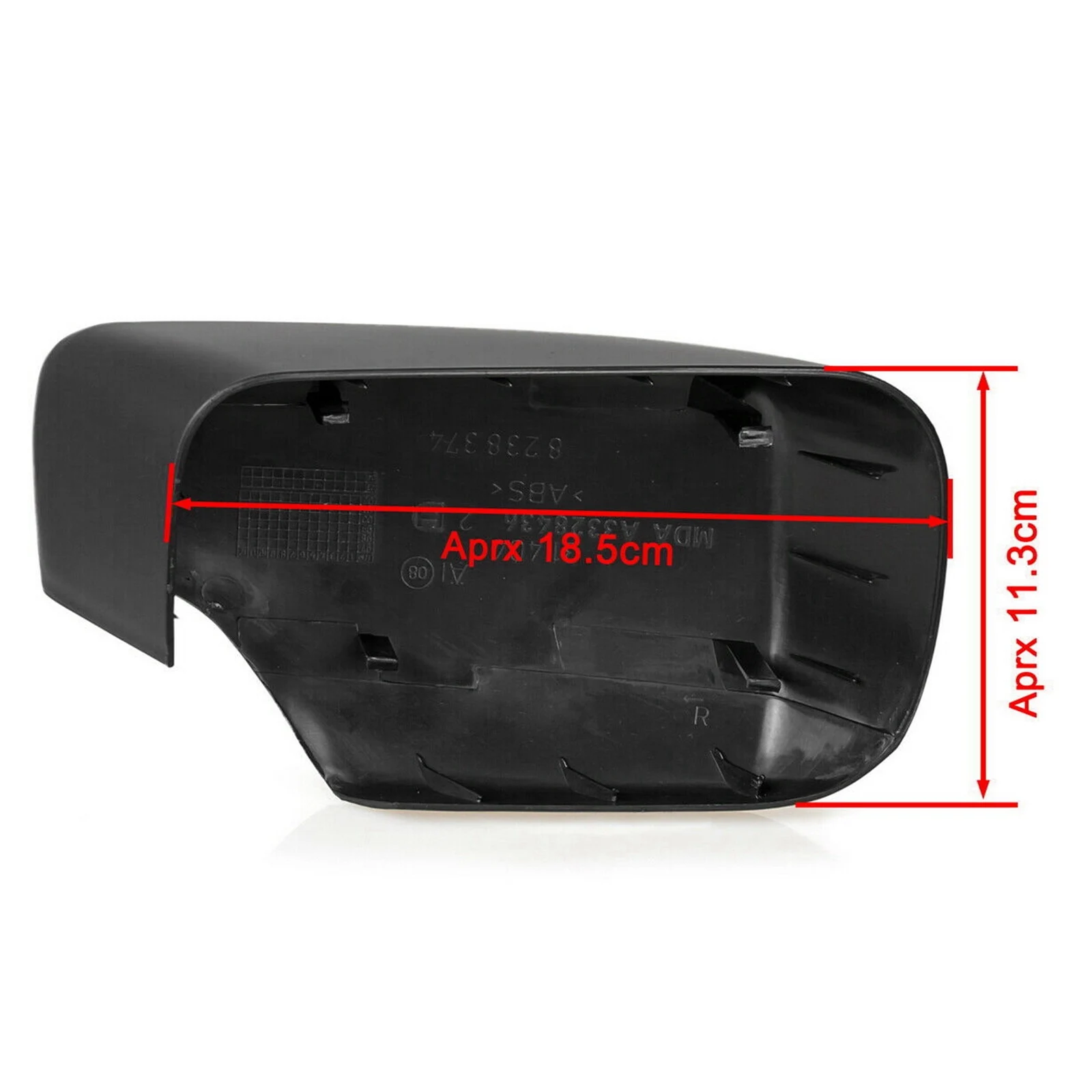 

Side Matte Black Side Rearview Door Mirror Cover Cap Fit For -BMW E46 3 Series 1998-2005-A61E