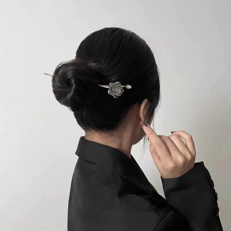 New Chinese Lotus Hairpin Retro Step Shake Headwear Versatile Pan Hair Hairsticks