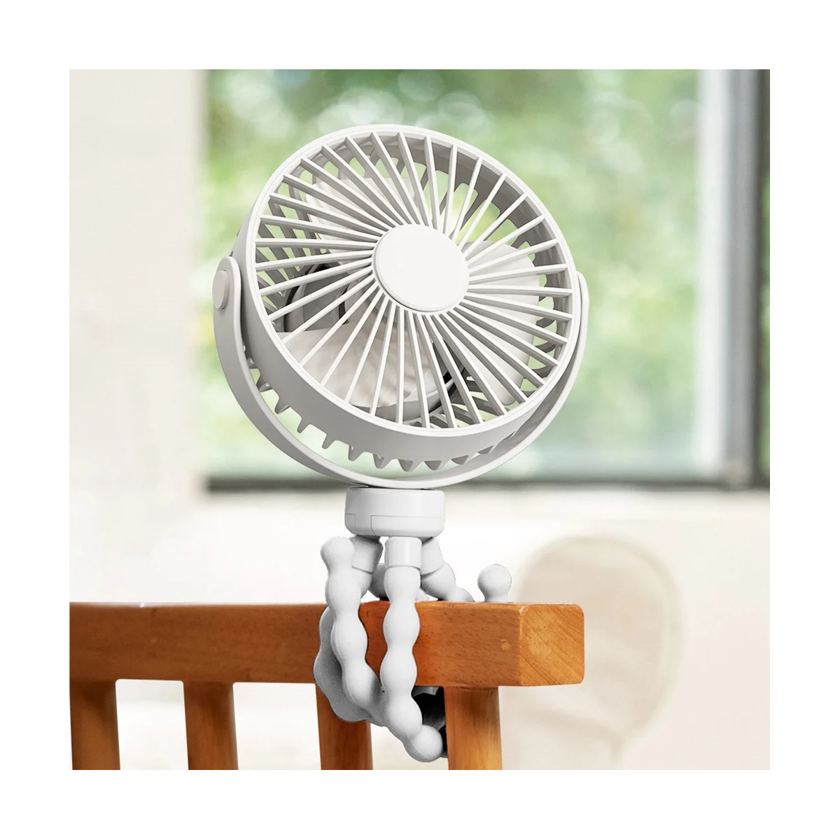 Tragbarer Kinderwagen lüfter Hand USB elektrischer Lüfter kleine zusammen klappbare wiederauf ladbare Lüfter Mini Silent Tisch ventilator für Baby Outdoor -C