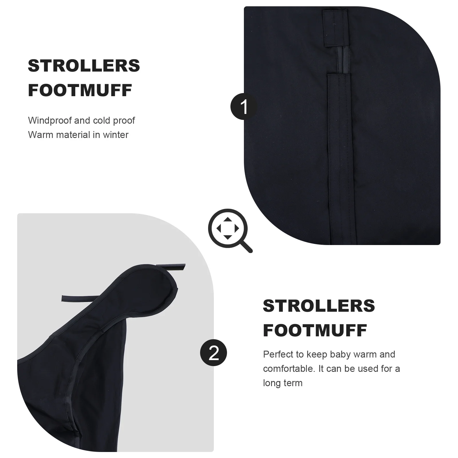 

Baby Stroller Foot Muff Windproof Warm Oxford Cloth Foot Cover Stroller Footmuff Buggy Windshield Cover Cold Proof Pram Weather
