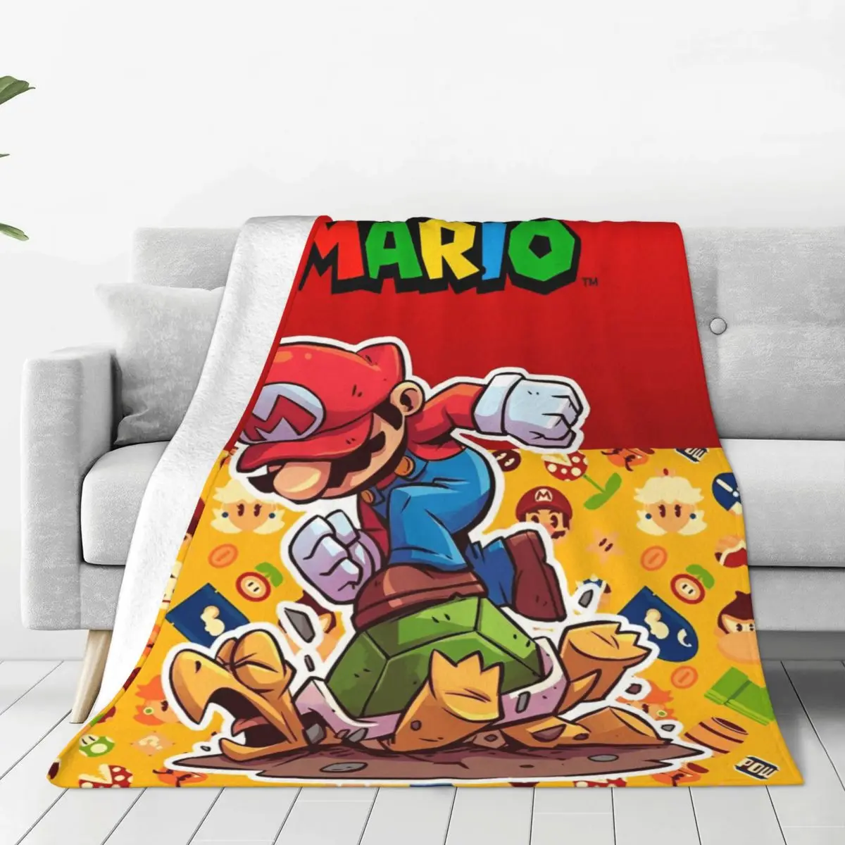 

Милые фланелевые одеяла с героями мультфильмов «Супер Мариос», забавные пледы для дивана, постельные принадлежности, одеяло для отдыха