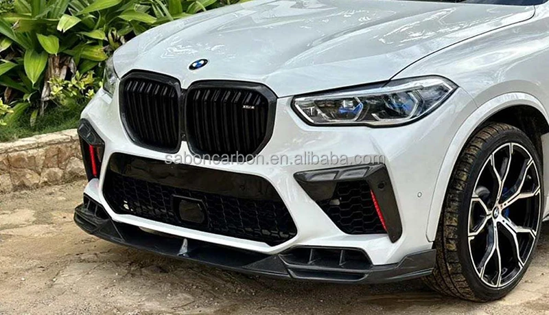 For BMW F95 X5M 2019-21 Competition Carbon Fiber Front Grille