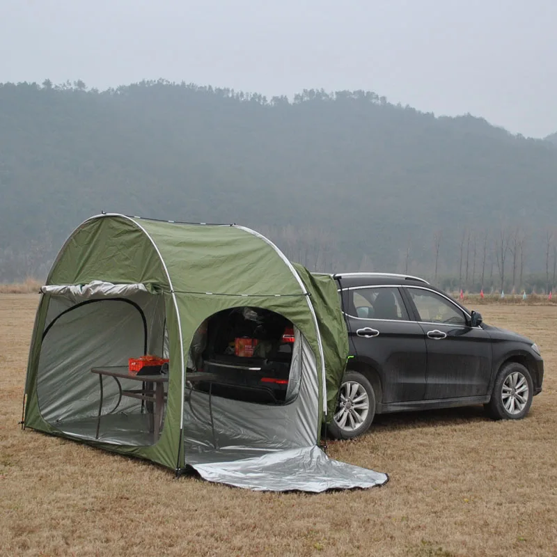 Car Rear Tent SUV Bicycle Extension Tent Multipurpose Outdoor Camping Hiking Sun Shade Waterproof Car Rear Tent Waterroof