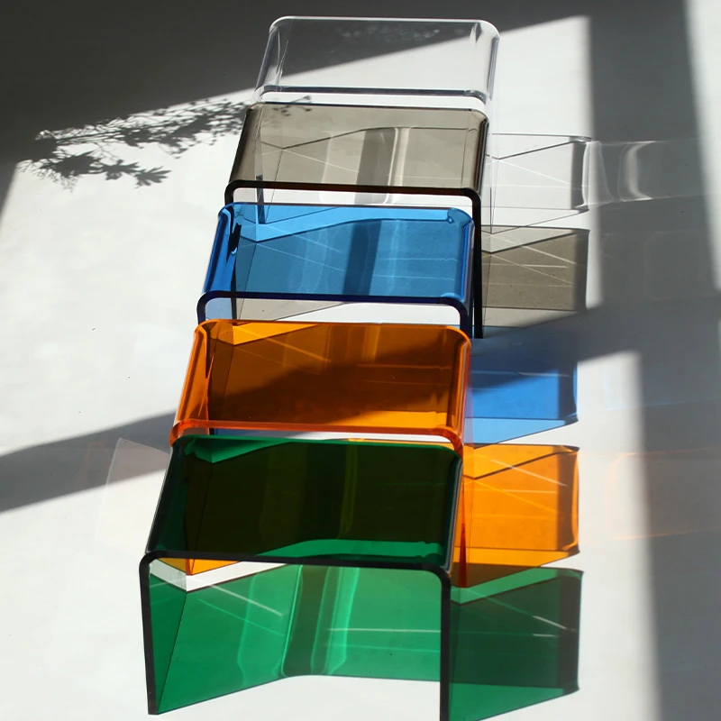 Colorful Acrylic Display Rack, Supermarket Product Display Stand, Action Figure Storage Shelf, Dessert Food Display Holder