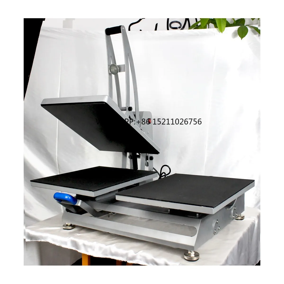 New Design up Sliding Mode Semi-automatic Sublimation Auto Open Double Station Heat Press Machines T-shirt Heat Press Machine