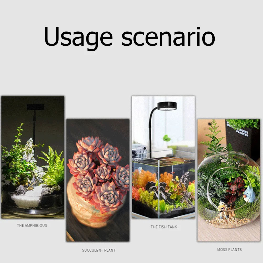 داخلي تنمو ضوء حوض السمك خزان الأسماك فيتو مصباح للنباتات الشتلات المائية زهرة الدفيئة الإضاءة الإمدادات #6