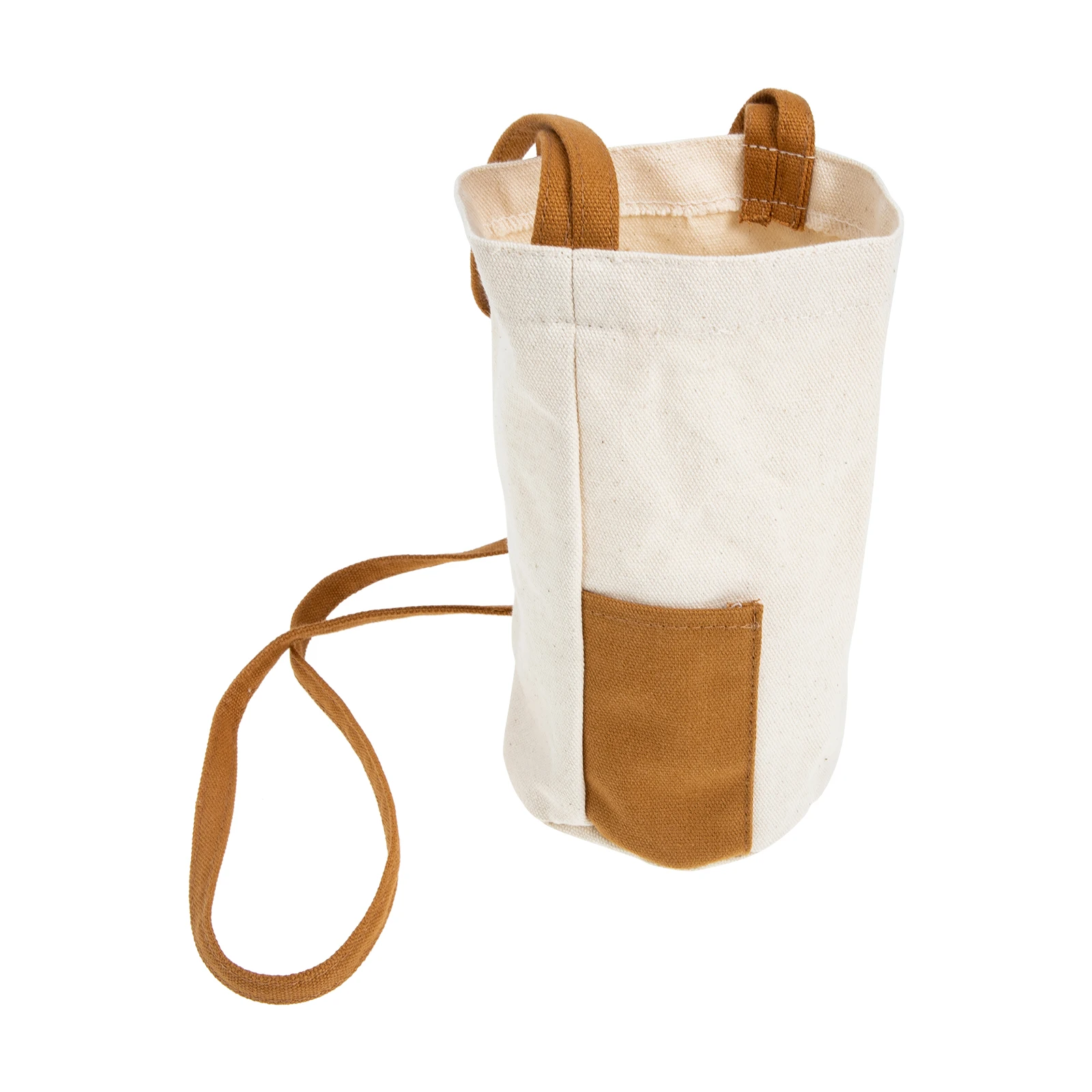 

Sports Water Cup Bag Canvas Bottle Sleeve Shoulder Hanging Pouch Protective Carrier Outdoor Tote Lightweight Practical