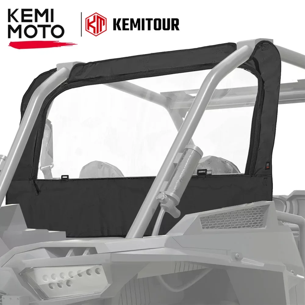 

KEMIMOTO UTV Full PVC Rear Soft Window Windshield Compatible with Polaris RZR XP / XP 4 1000 RZR XP Turbo / XP4 Turbo 2014-2023