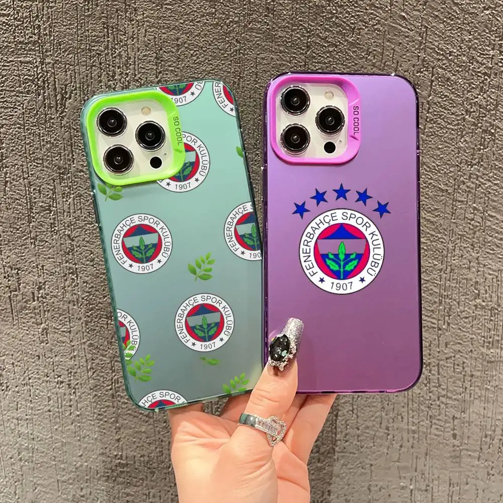 F-fenerbahce-E T-turkey-PC  Phone Case For iPhone 17,16,15,14,13,12,11,Mini,Pro,E,MAX silver White Candy Matte Cover