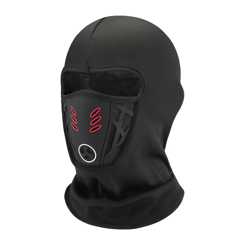 Winter Warm Fleece Cycling Face Mask ，Bicycle Motorcycle Waterproof Windproof Full Face Cover Hat Neck Helmet Mask Balaclavas