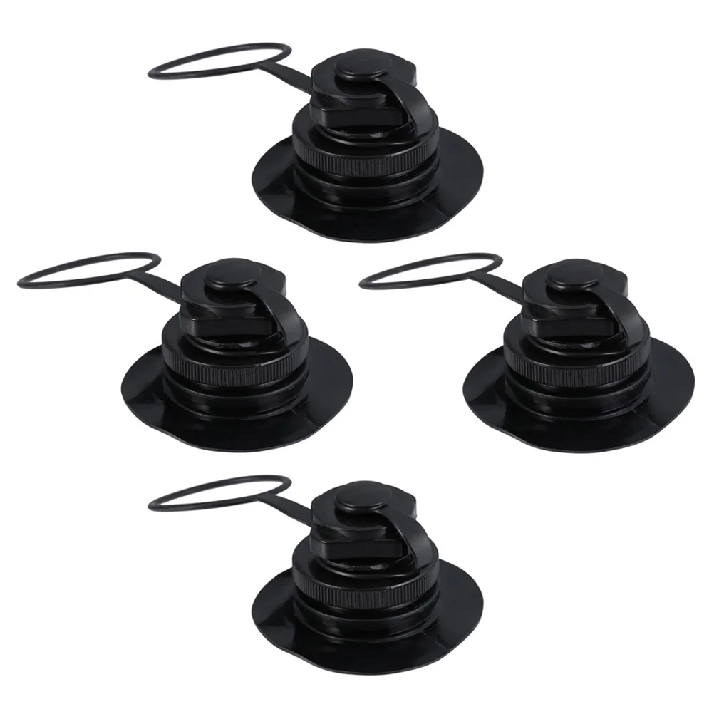 

4 PCS Inflatable Boat Replacement Air Valves for Rafts Bowl Type Spiral Nozzle One-way