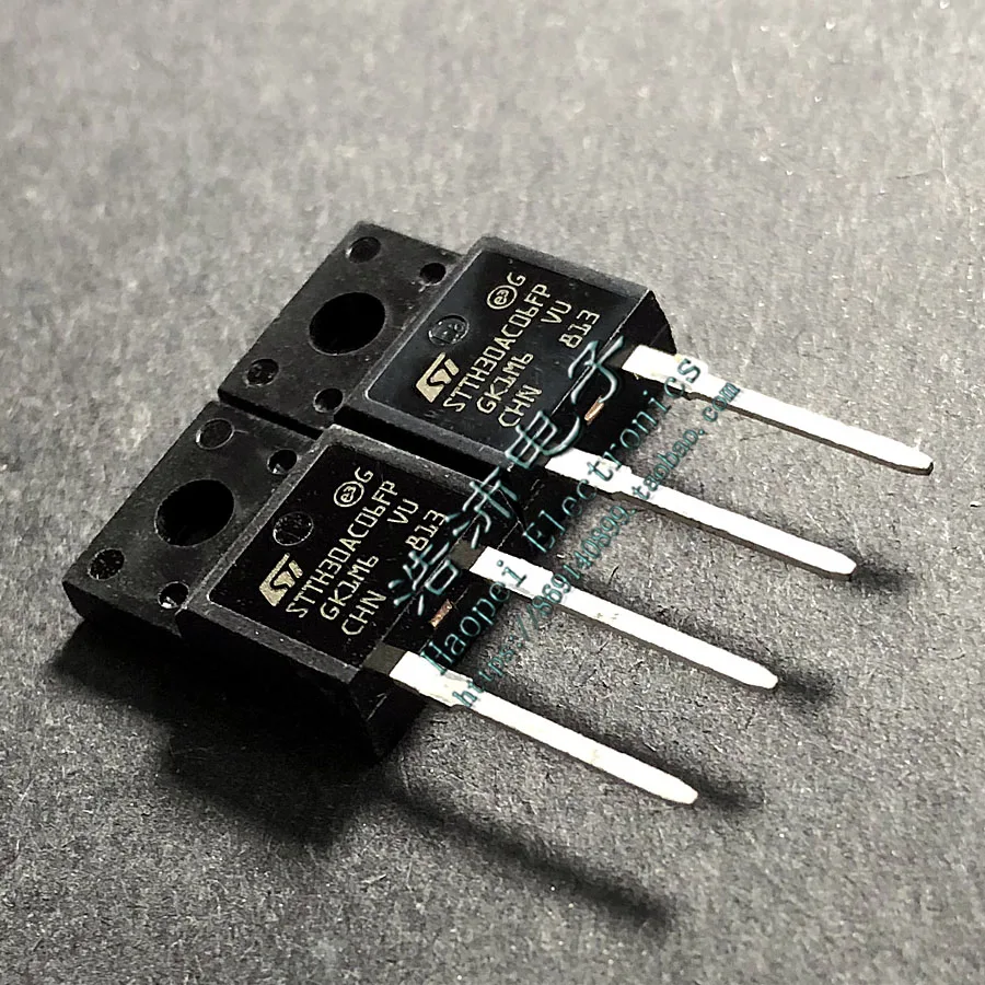 10PCS/STTH30AC06FP Fast Recovery Diode in Stock 30A/600V TO220F-2