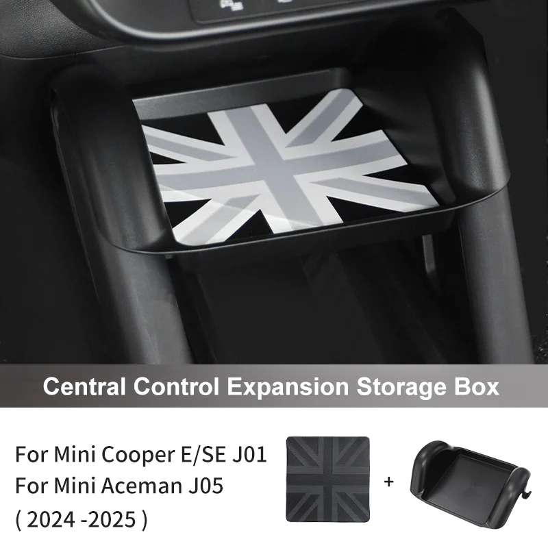 For Mini Electric Cooper E/SE J01 EV Aceman J05 2024 2025 Car Central Control Storage Box Decoration Car Interior Accessories