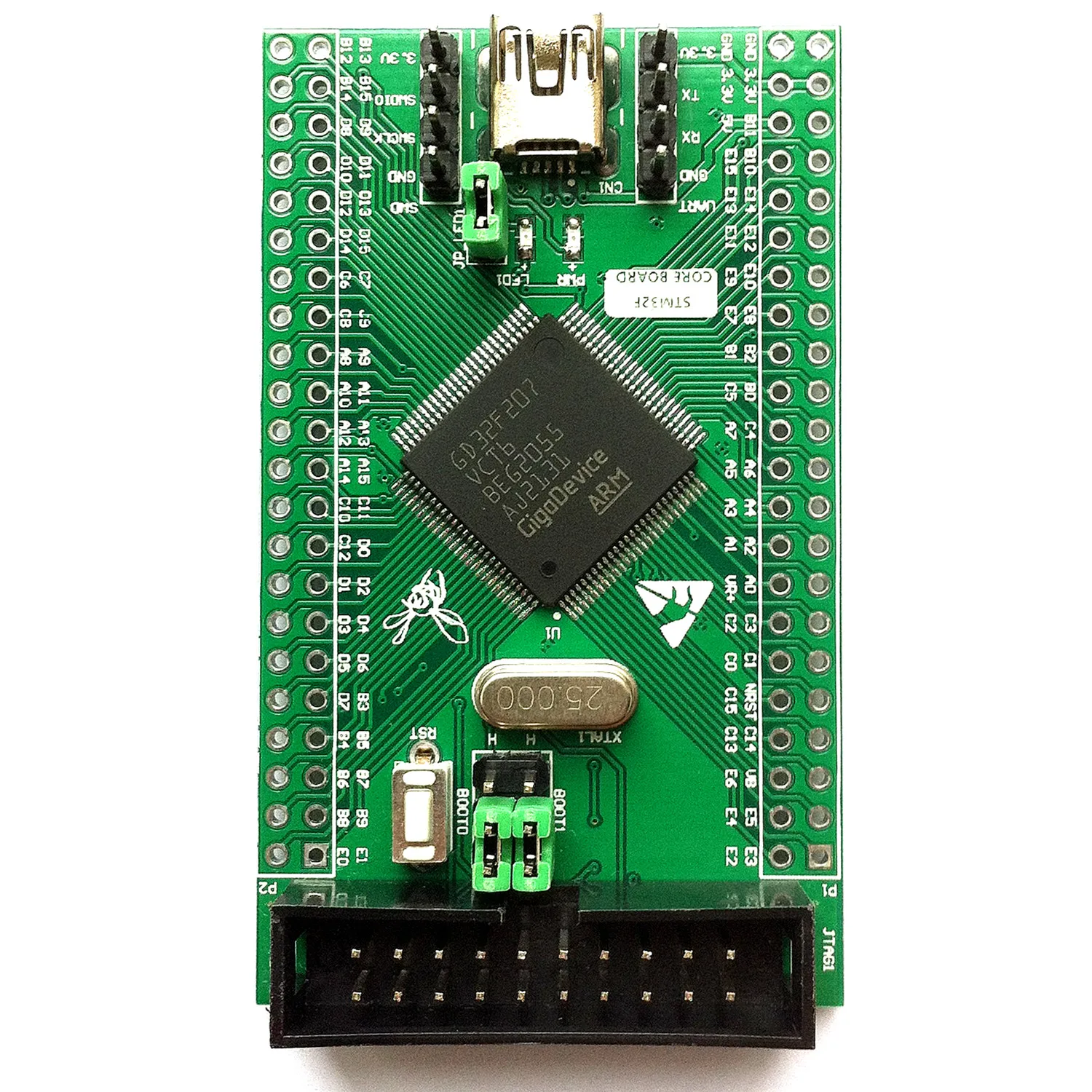 Placa de Núcleo Placa de Desenvolvimento do Sistema Mínimo Placa de Aprendizagem Gd32f207 vc Mini Gd32f207vct6