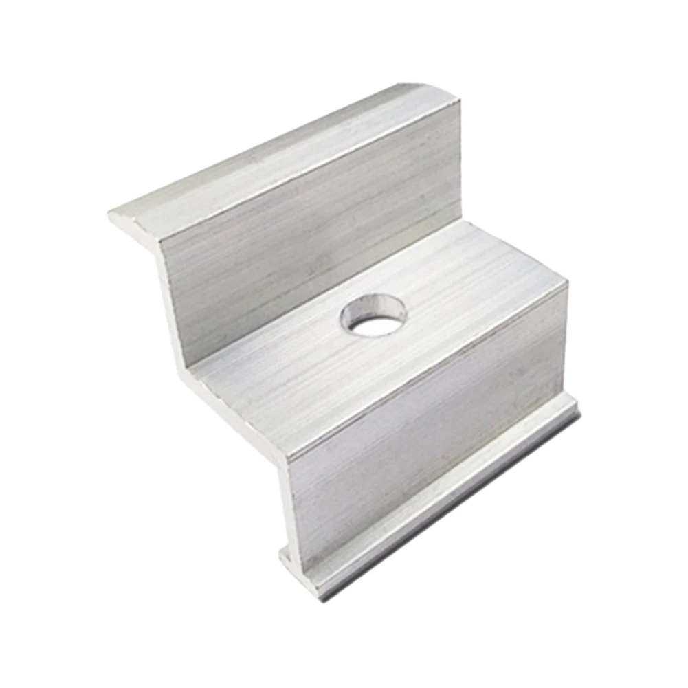 Easy Installation End Clamp Module Clip Light Weight 4/10PcsSolar Panel Bracket Aluminum Alloy Height Assembly