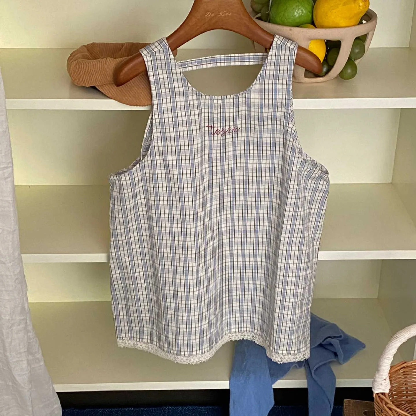 Girls Dress 2026 Spring and Autumn New Children's Clothing Korean Style Girl Baby Foreign Style Embroidered Plaids Sundress