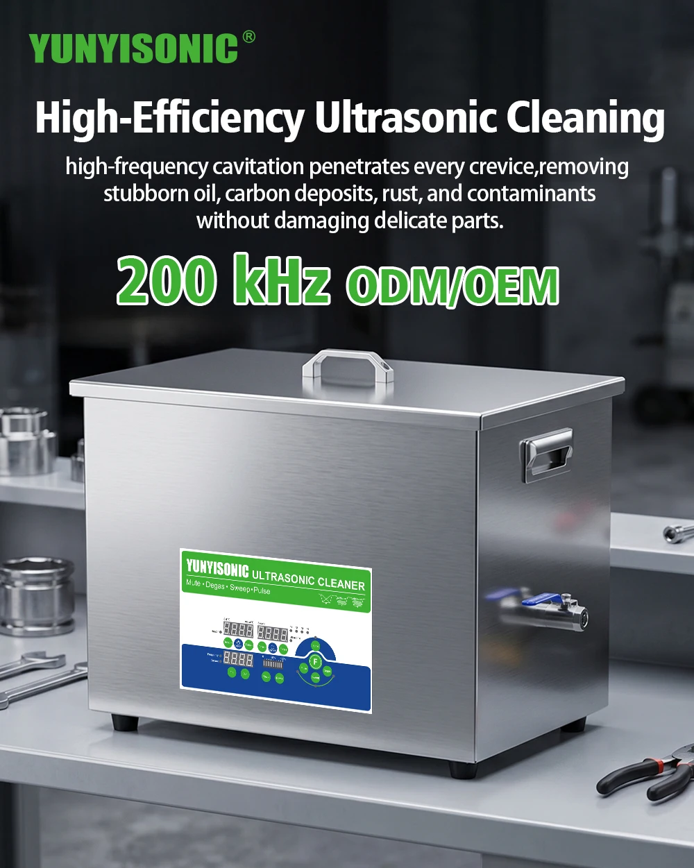 Yunyisonic Wysokiej Mocy 20kHz – Ultrasonic Cleaner Lab recenzja i cena