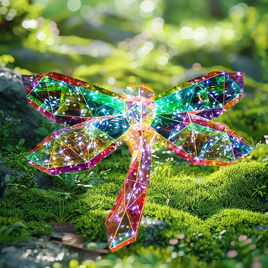

Festival party decoration, set props, colorful dragonfly atmosphere lights, bedroom interior decorations