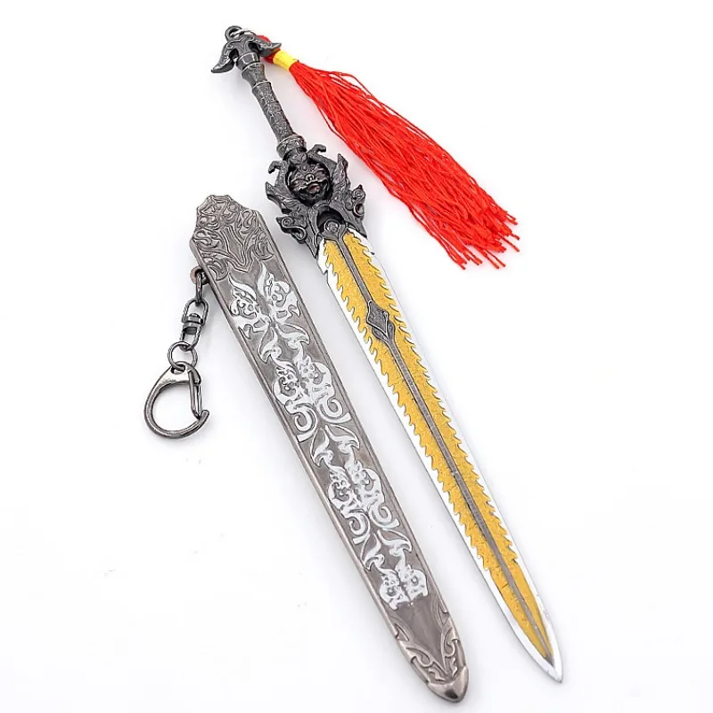 22cm Demon Subduing Record: Li Jinglong Commanding Sword Belt Sheath Keychain Film and Television Surrounding Model Ornament Toy