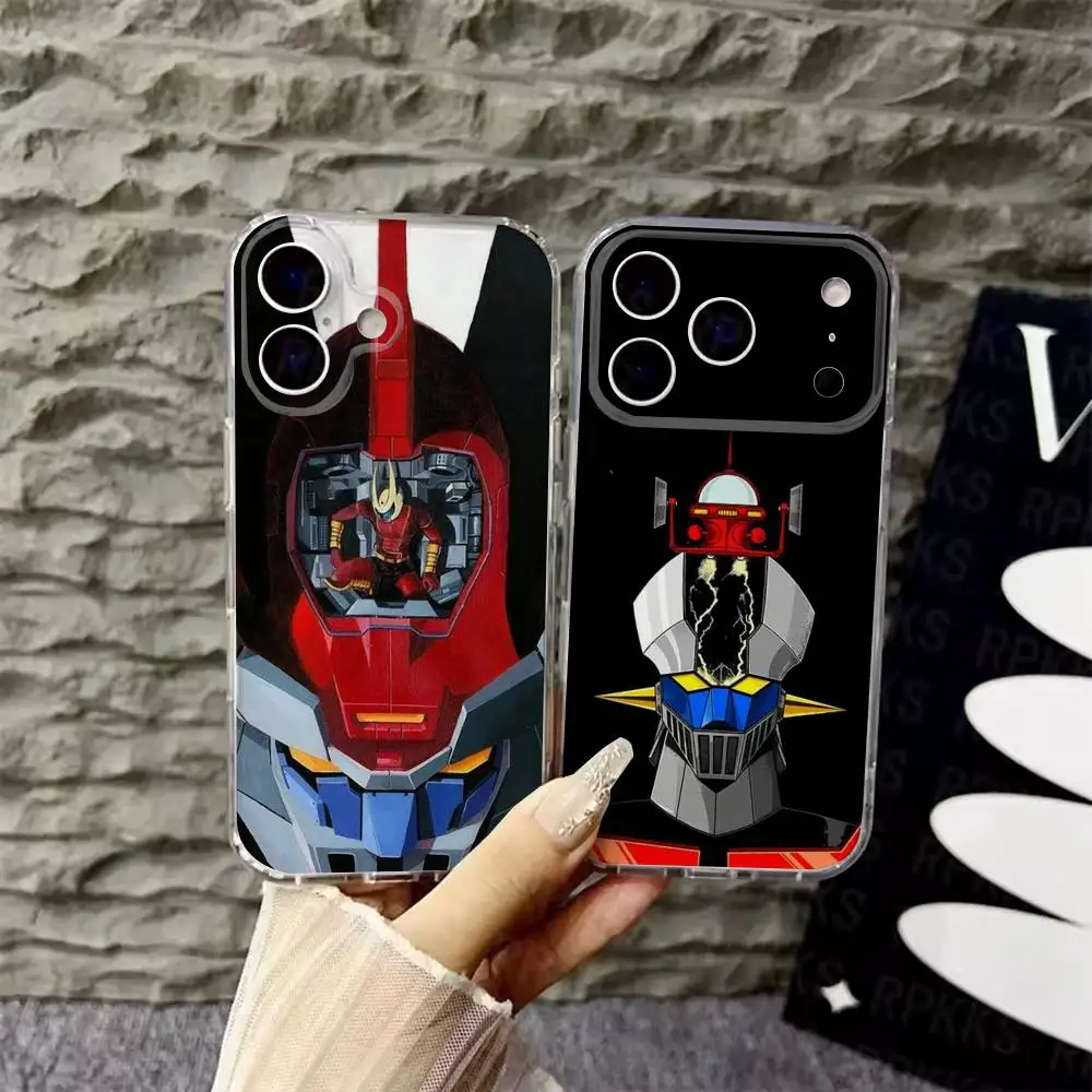 

Manga M-Mazingers Z Phone Case For iPhone 17,16,15,14,13,12,Pro,Max,Plus,E,SE4,Air,Mini Transparent Cover