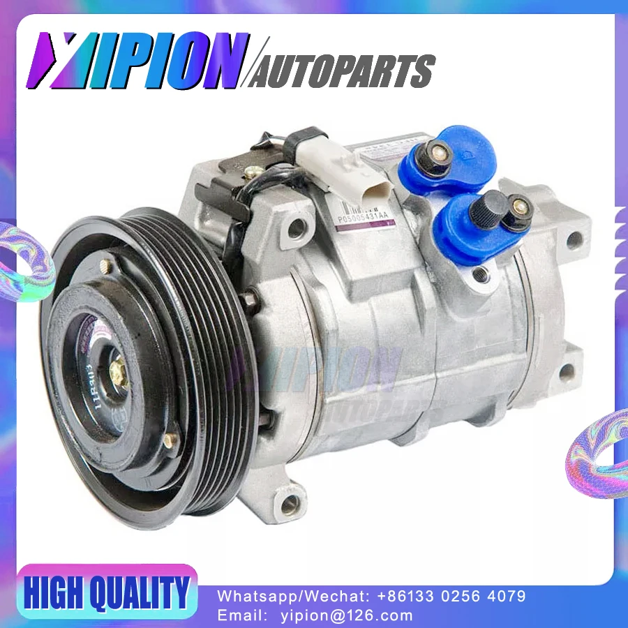 10S17C Air AC Compressor For Chrysler Pacifica 3.5L 2004-2006 CO 10717C 5005496AF 5005496AG RL005496AI 6512154 20-11276 68342