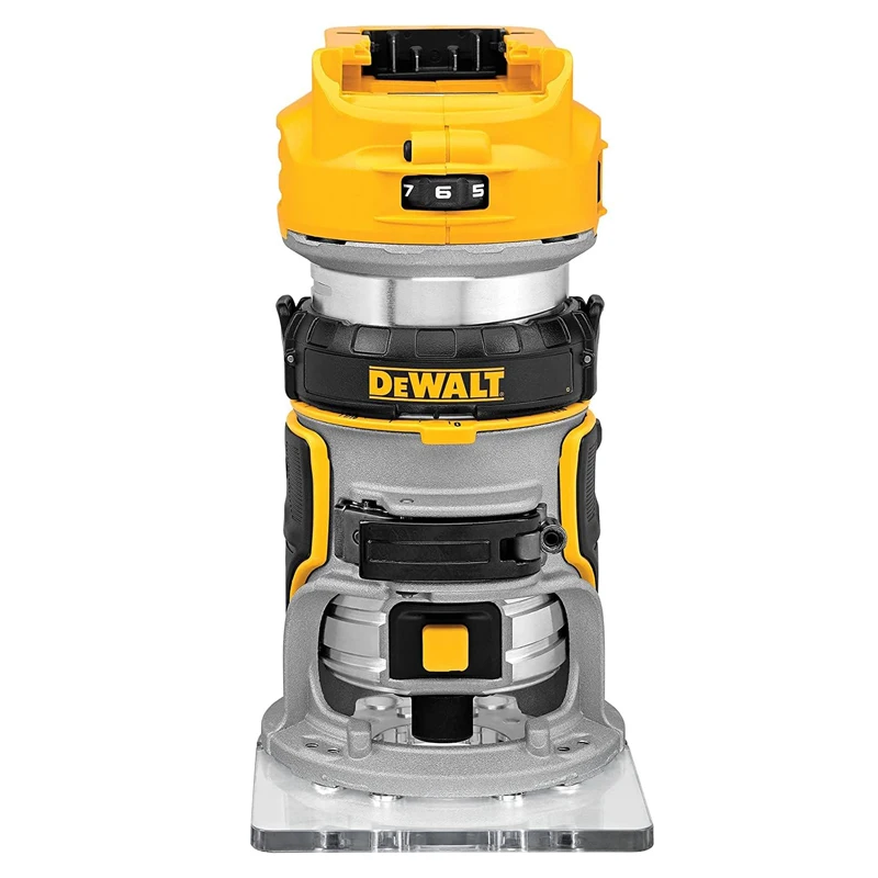 DEWALT DCW600 Carving Machine Compact Router XR 20V Brushless Cordless Dual LEDs Adjustable Speed Trimming DIY Power Bare Tool