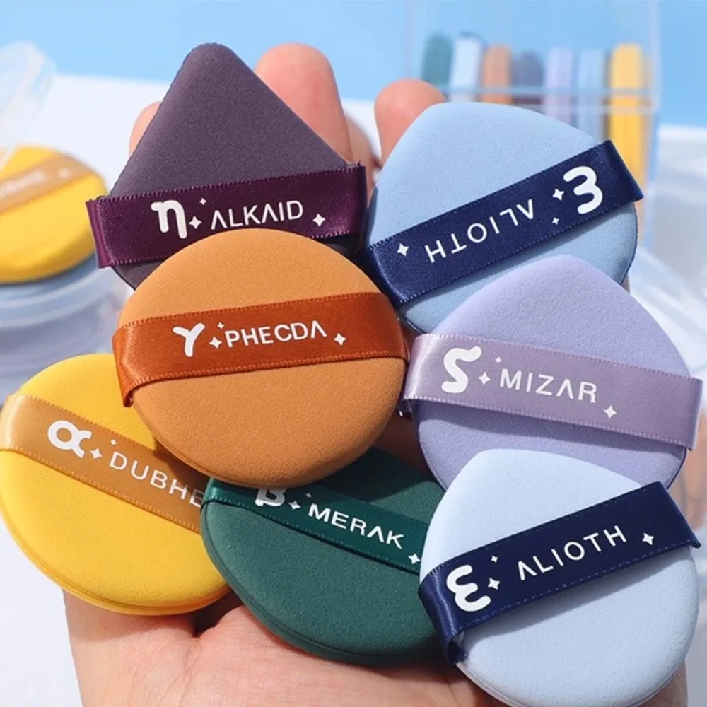 새로운 친수성 폴리우레탄 라운드 페이스 파우더 건식 및 습식 이중 용도 세척 가능한 메이크업 스펀지 경량 소프트 화장품 퍼프