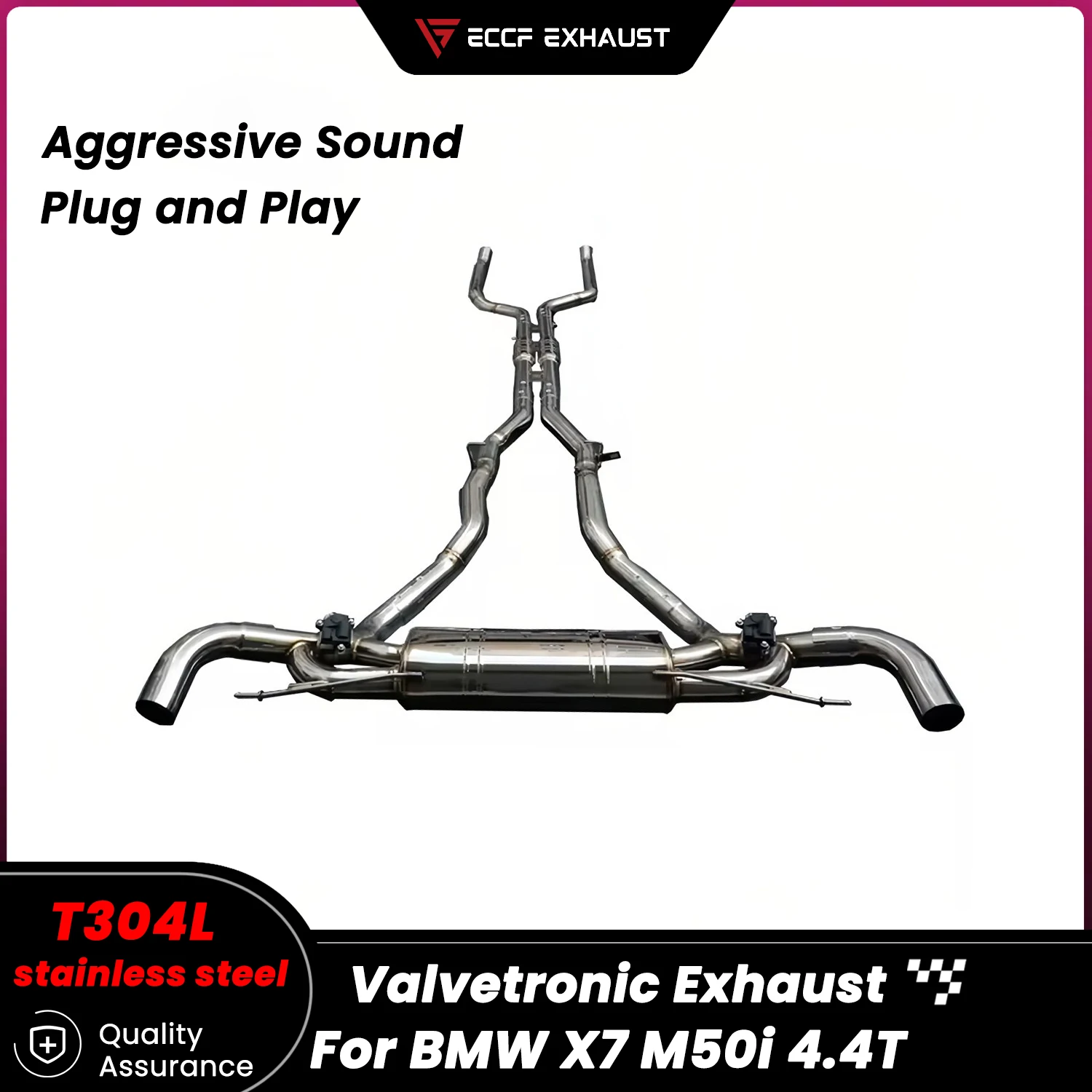 

Sporty Exhaust Sound Valvetronic Exhaust Catback Exhaust For BMW X7 M50i 4.4T Performance Upgrade Easy Installation