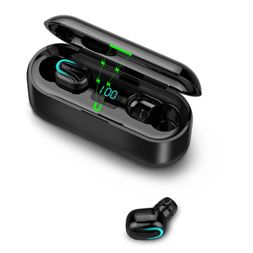 

Wireless Headset Earphones Headphone Charging Box Earbuds with Case Headphones