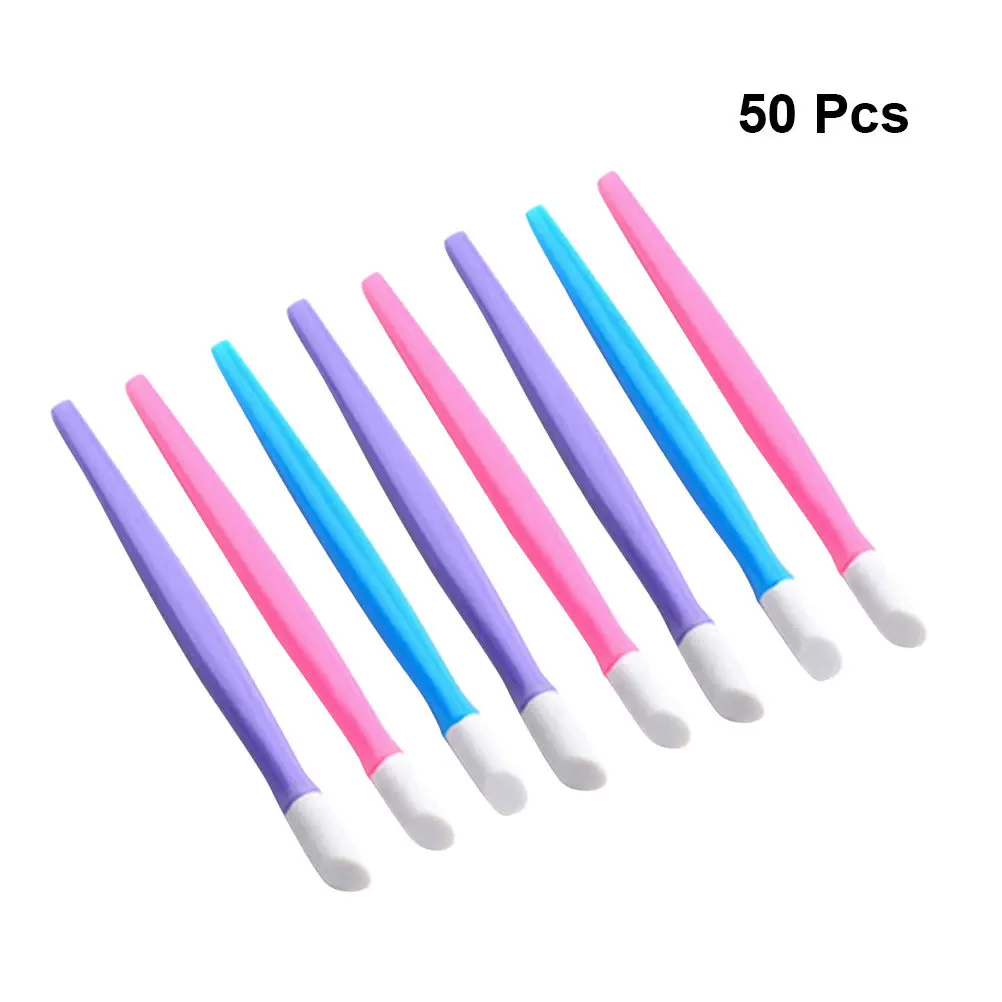 

50Pcs Delicate Nail Art Embossing Pen Soft Silicone Head Non-Deformation Tool for Professional Manicure and Home Use