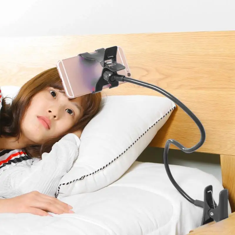 Крепление для телефона на кровать, гибкое изголовье, прикроватный ленивый кронштейн, многофункциональная подставка с длинным кронштейном для телефона, прикроватная тумбочка для спальни