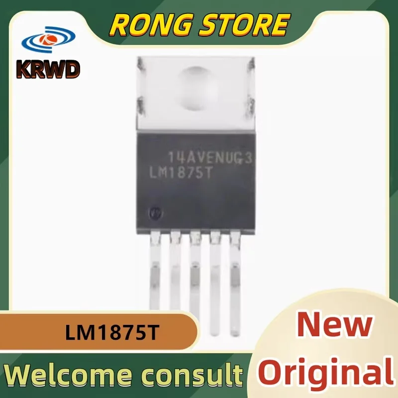 5PCS LM1875T New and Original Chip IC LM1875T/NOPB LM1875 TO-220-5 20W audio power amplifier IC chip