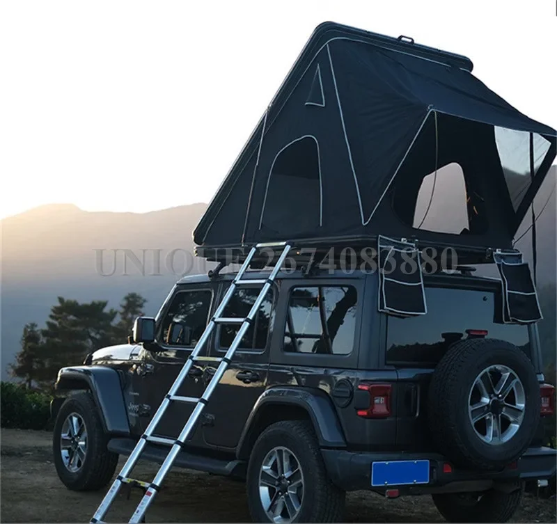 Aluminium Triangle Shell Camping Suv Car Rooftop Tent Hard Shell Cover Car Roof Top Tent