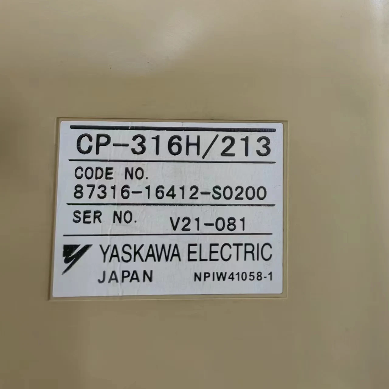 YASKAWA Yaskawa PLC Module CP-316H/213 Original Spot Bargaining