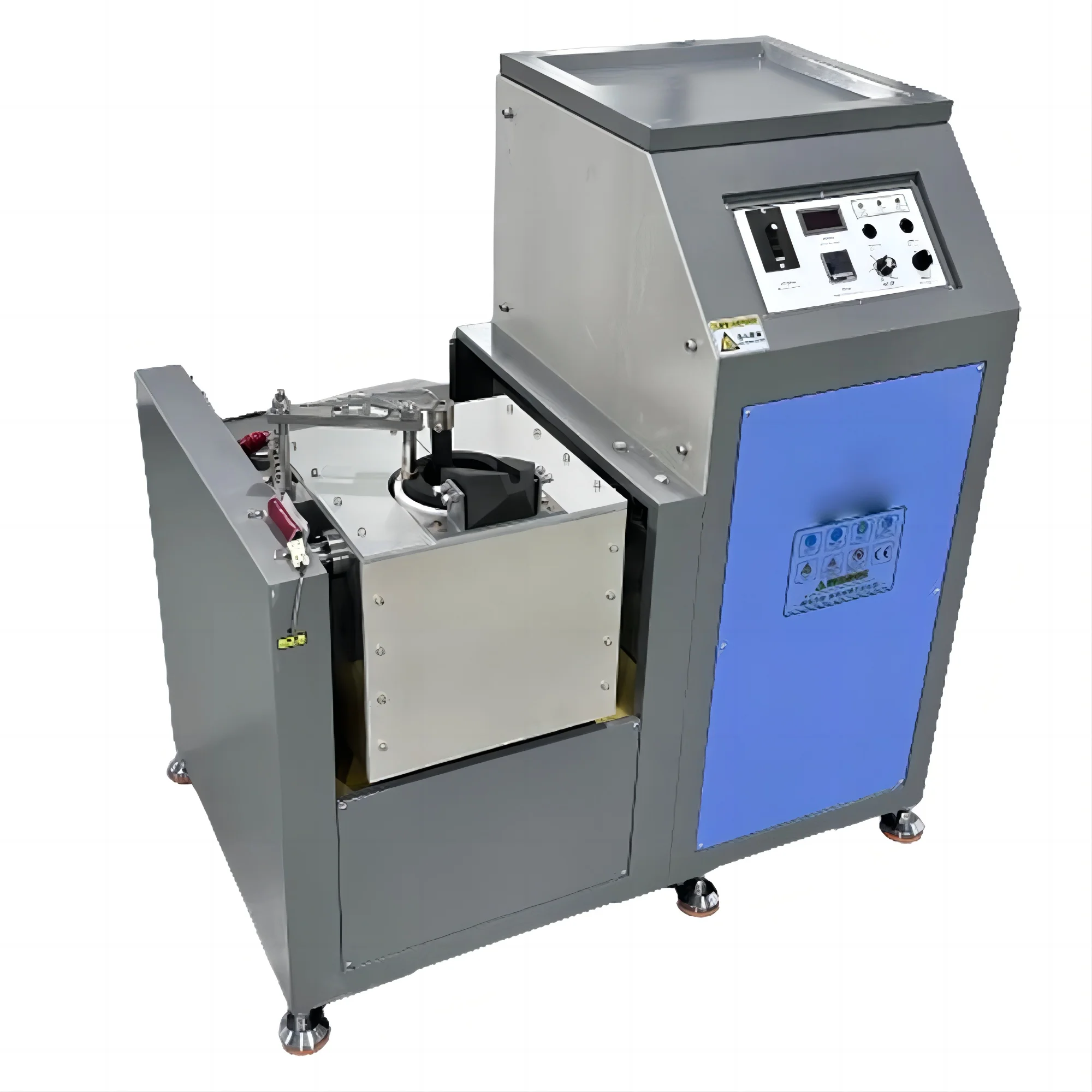 2Energy Saving 20-30kg Capacity Tilting Type Electric Metal Melting Induction Industrial Furnace For Iron Copper Gold