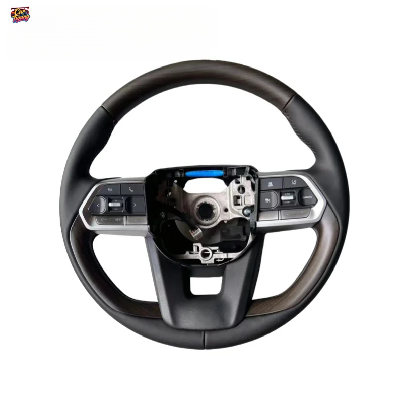 For Toyota Hilux Revo Crossover Runner Overlord Alphard Flat Bottomed Sports Carbon Fiber Steering Wheel Modification
