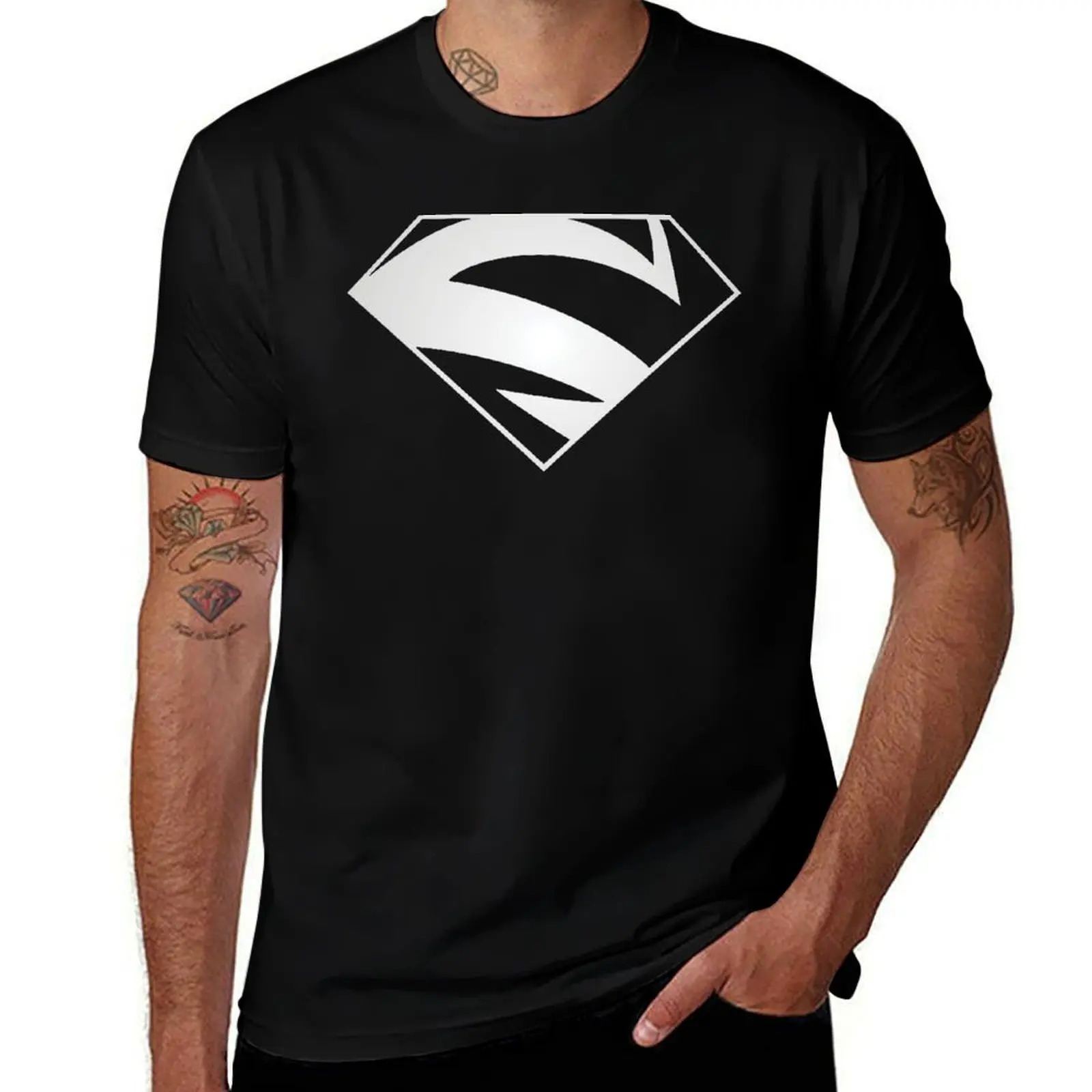 

Kryptonian Emblem Electric Blue T-Shirt funny t shirts cotton man t shirt summer T-Shirt