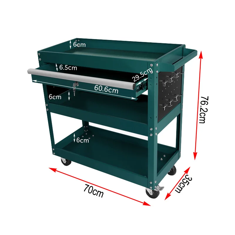 Trolley Tools With Drawer Toolbox Organizer Tools Cart Workshop Garage Workbench Mechanical Tray Tools Cabinet Holder