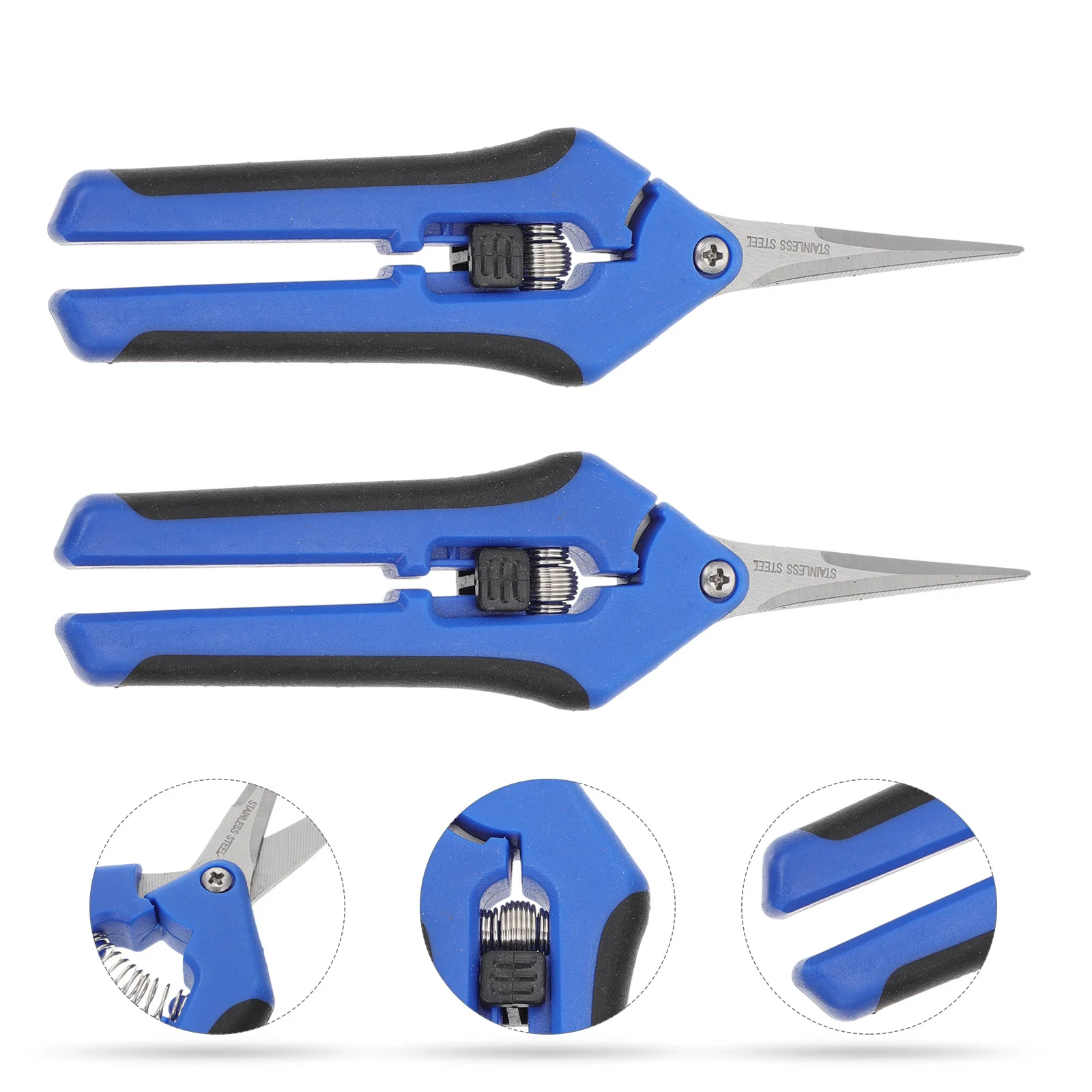 2 قطعة مقص تقليم الحديقة القوي استخدام طويل الأمد عملية بسيطة تحسين كفاءة العمل مريحة حمل التقليم القاطع