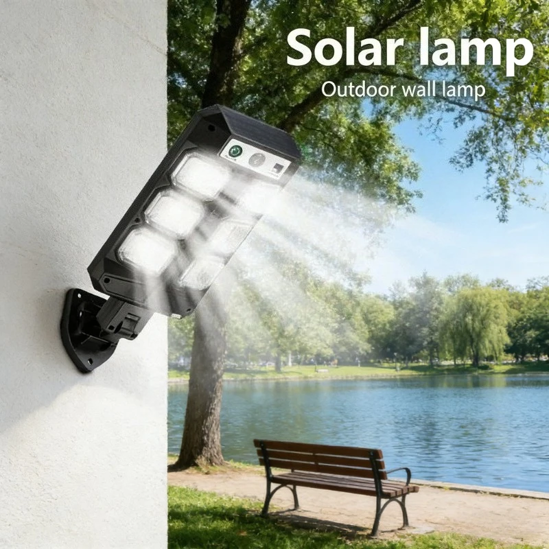 

Солнечные уличные светильники, настенный светильник для улицы, водонепроницаемая светодиодная лампа с 3 режимами освещения, солнечные фонари для декора садовых дорожек и инструментов